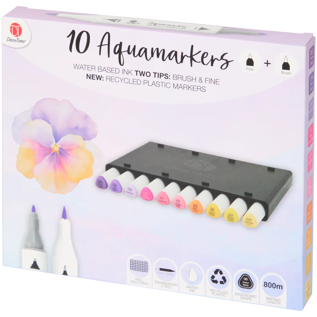 Pennarelli acquerellabili DécoTime 4