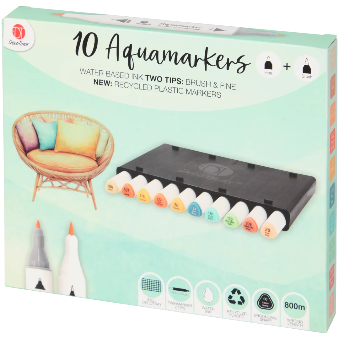 Pennarelli acquerellabili DécoTime 7