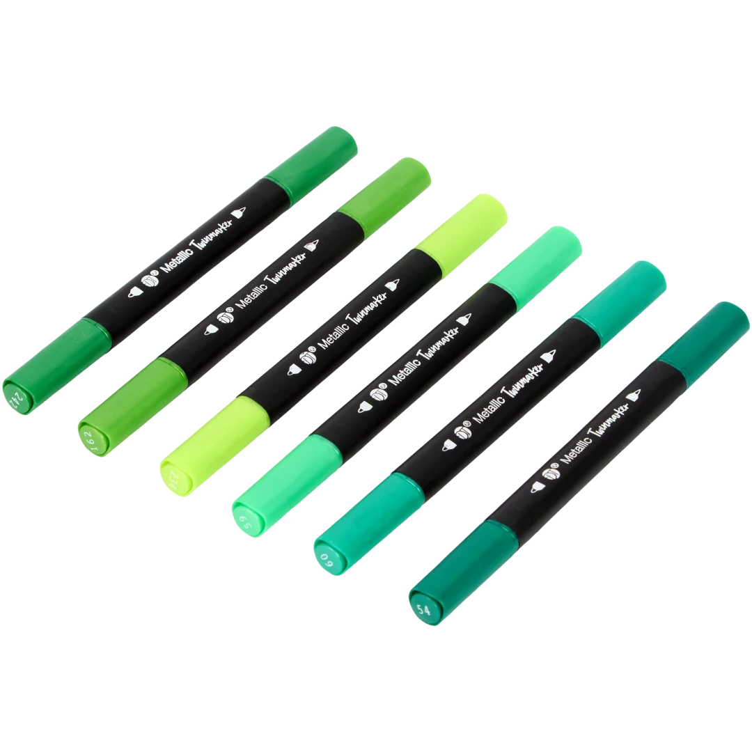 Marqueurs métallisés à double pointe DécoTime