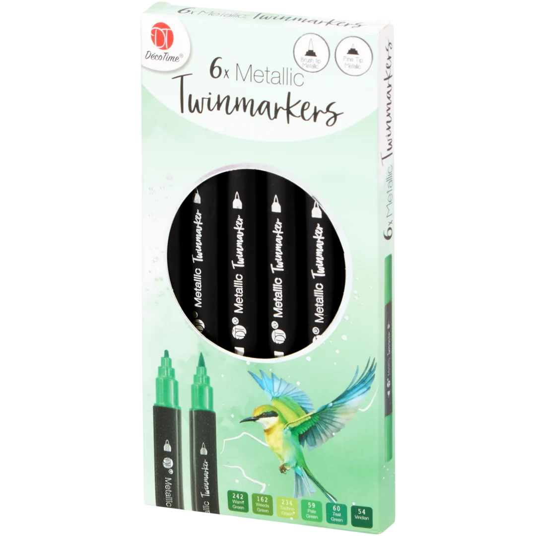 Marqueurs métallisés à double pointe DécoTime