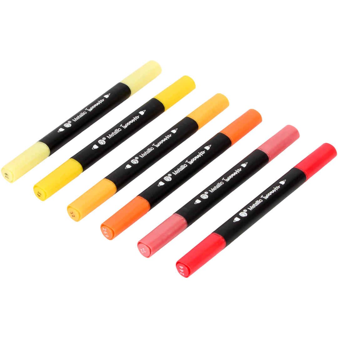 Marqueurs métallisés à double pointe DécoTime