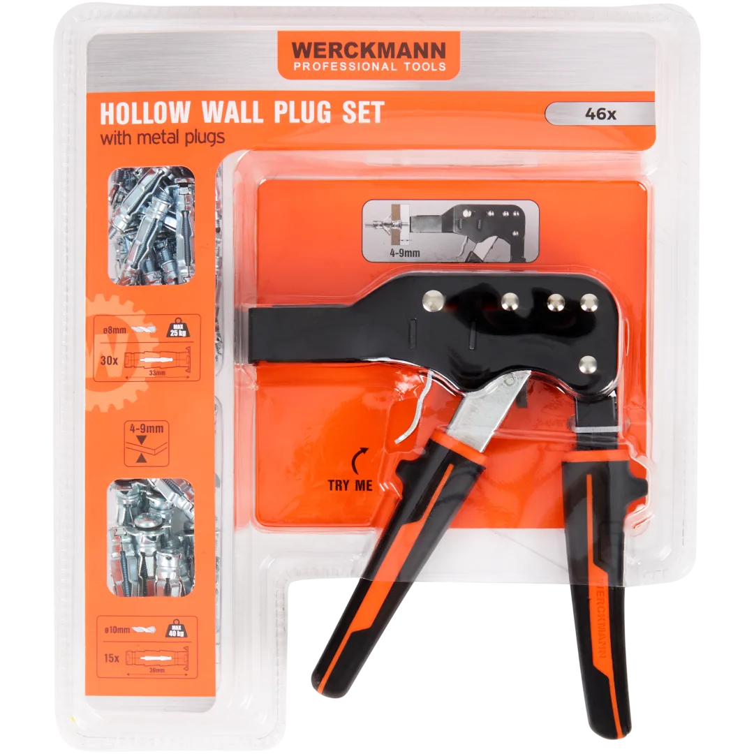 Jeu de chevilles pour murs creux Werckmann 2