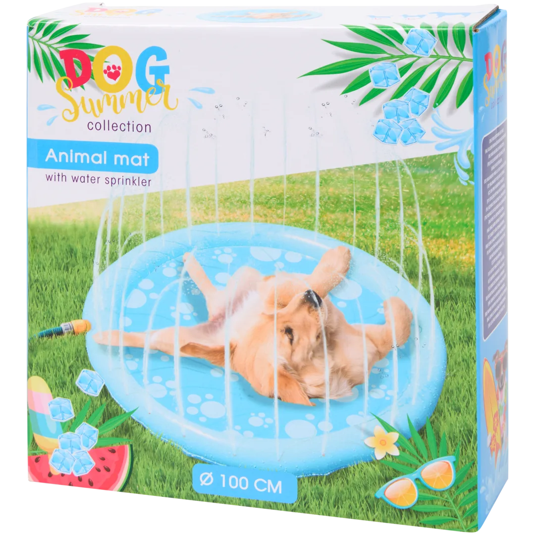 Tapis rafraîchissant pour chien avec jets d’eau 1
