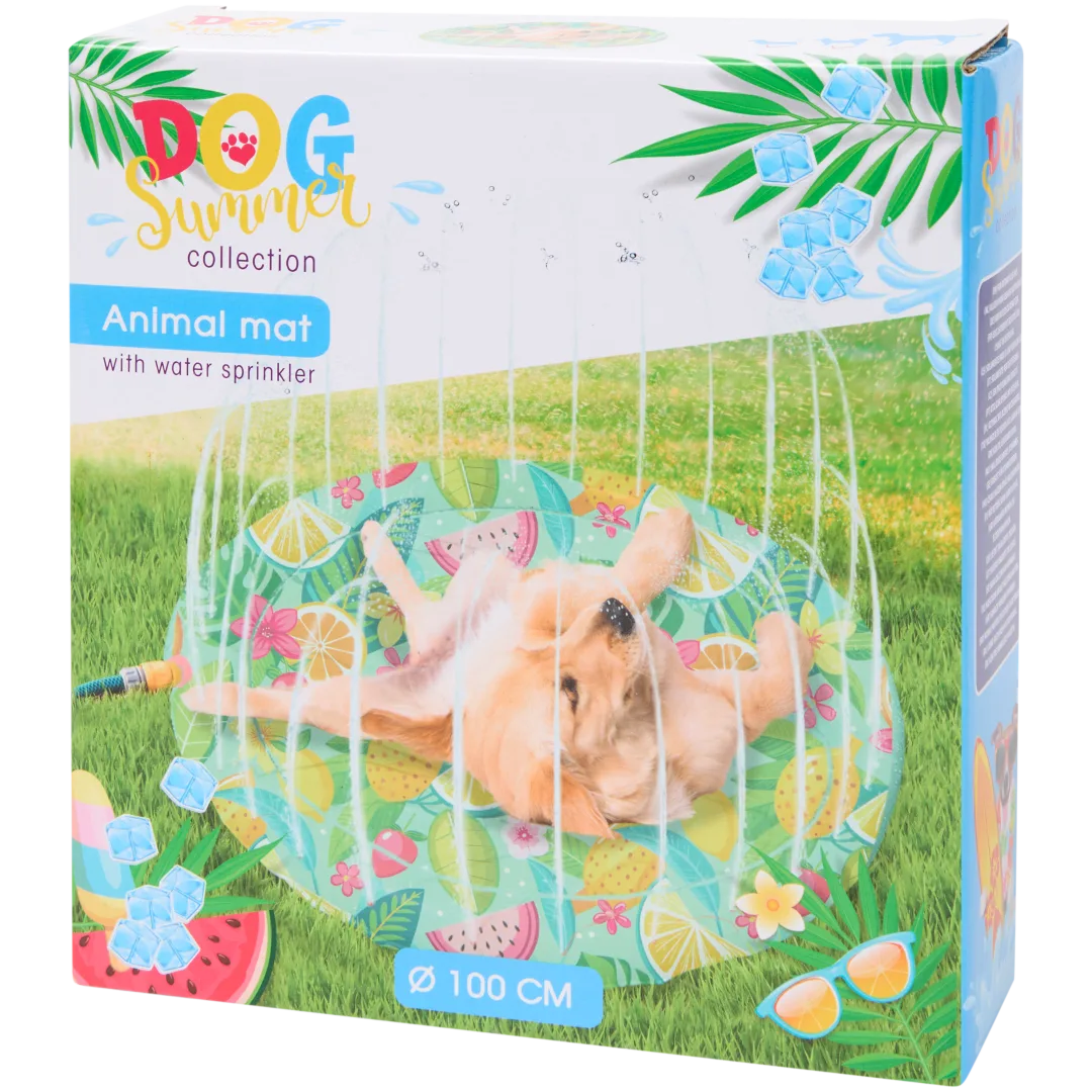 Tapis rafraîchissant pour chien avec jets d’eau 3