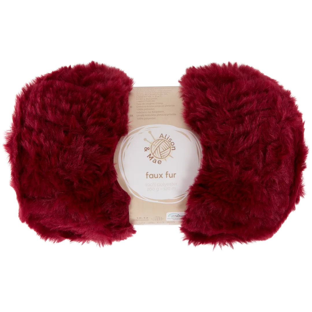 Alison & Mae Strickgarn Faux Fur
