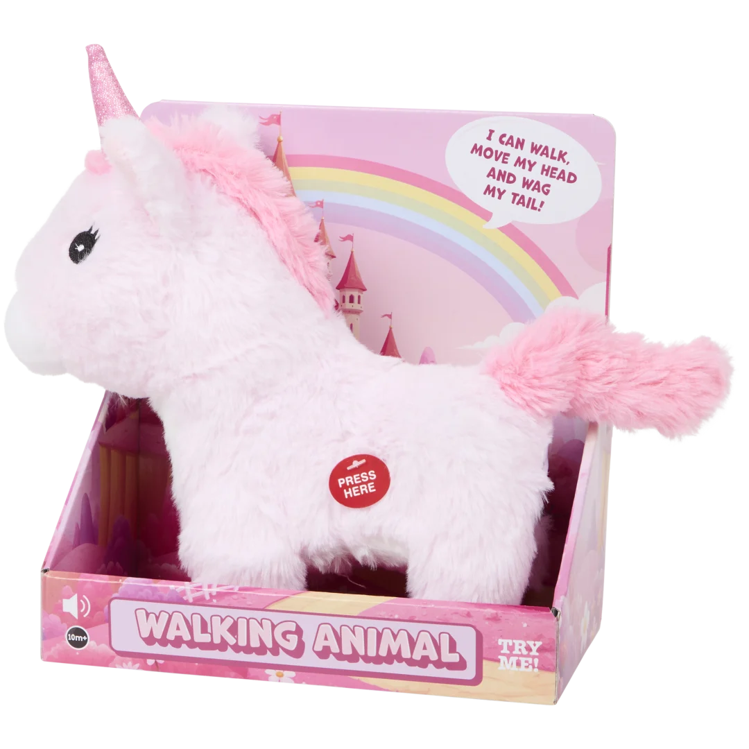 Animal en peluche qui marche