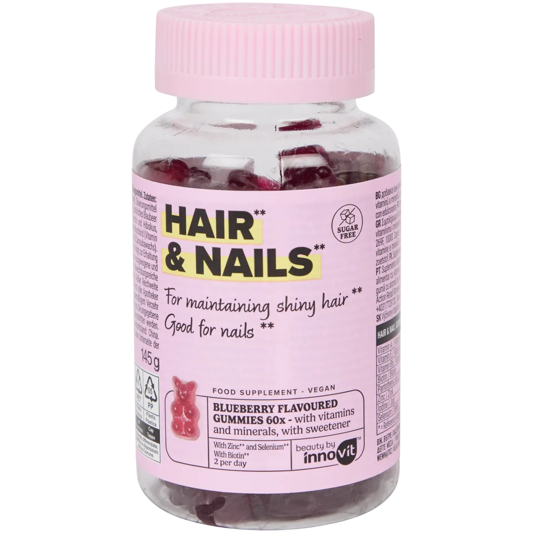 Innovit Hair & Nail Gummies Blaubeergeschmack 1