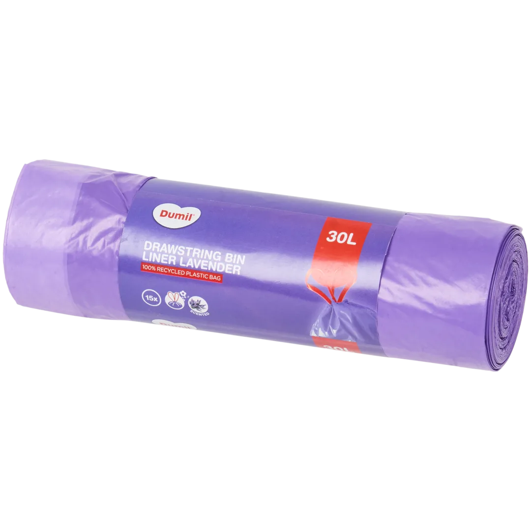 Dumil trekband afvalzakken Lavendel 1