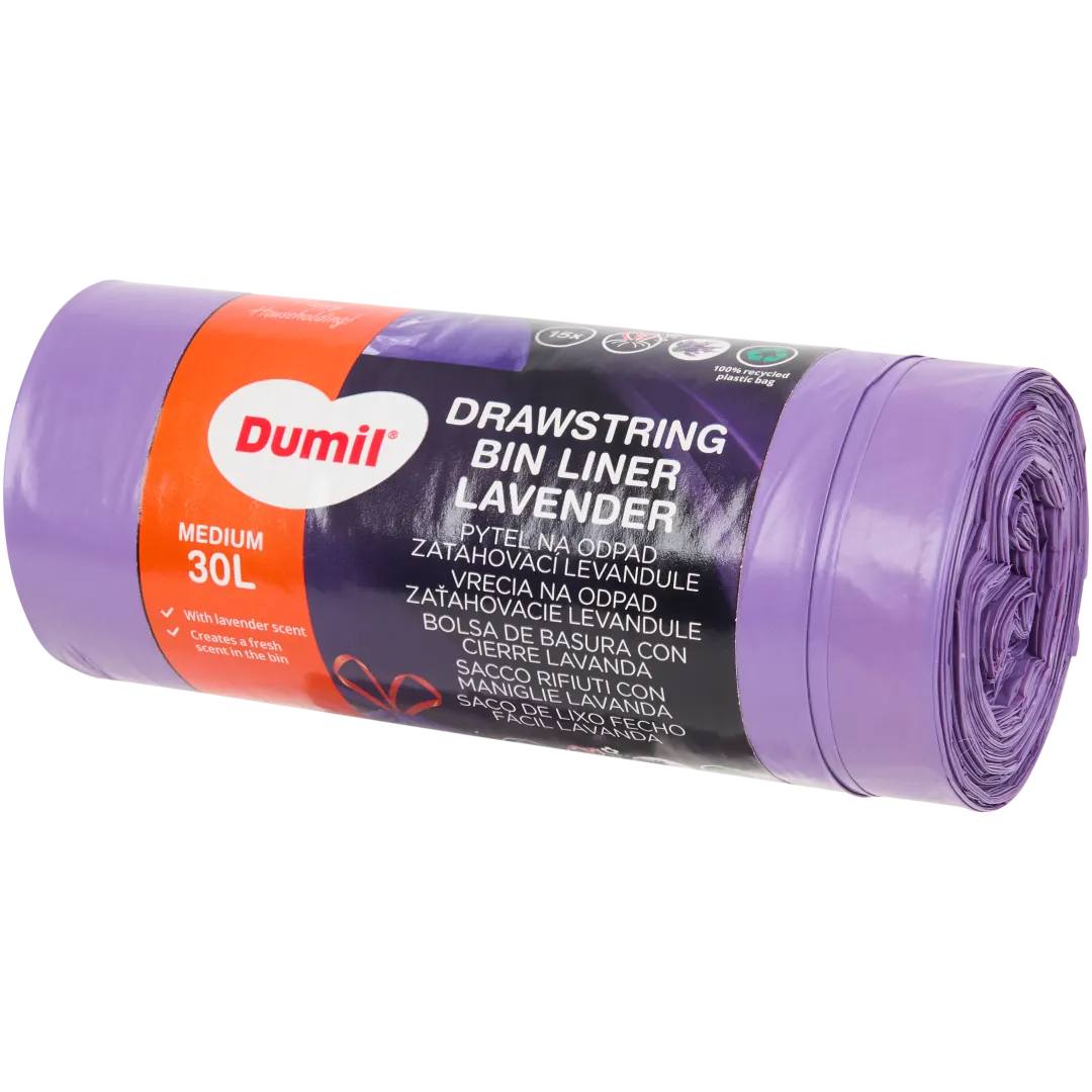 Sacs-poubelle à cordon Dumil Lavande 1