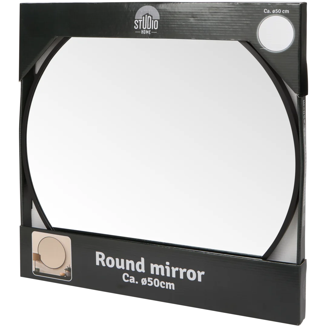 Kulaté nástěnné zrcadlo