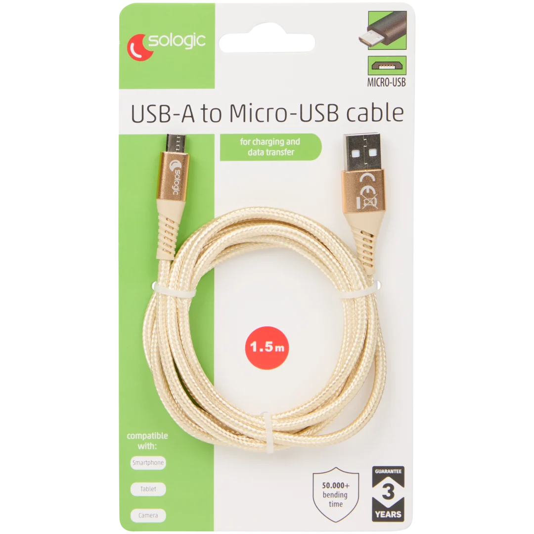 Sologic Daten- und Ladekabel Mikro-USB
