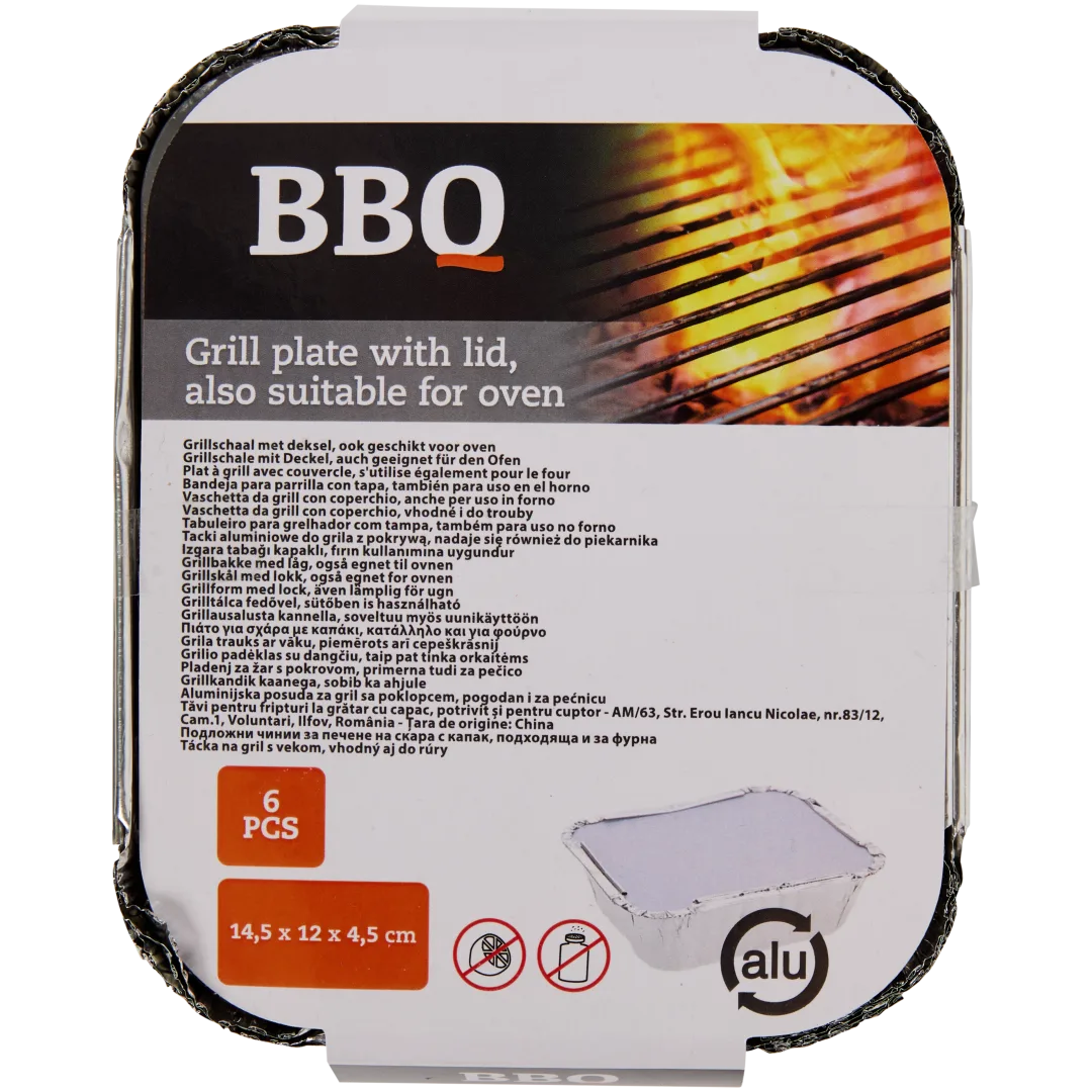 Recipientes de alumínio com tampa