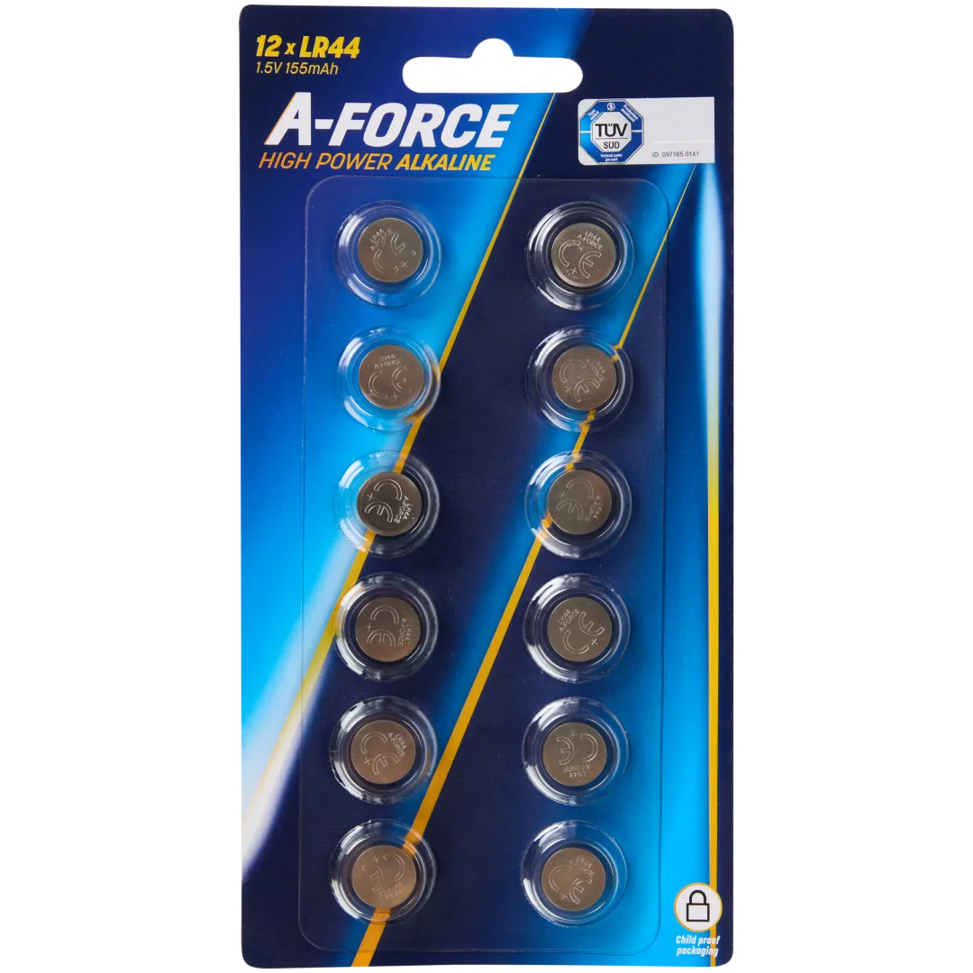 A-Force knoopcelbatterijen LR44