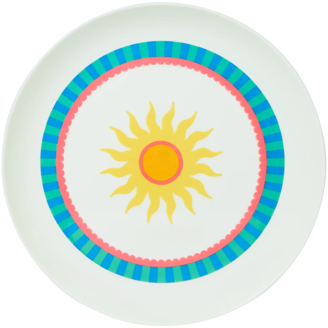 Piatto in plastica con stampa 3