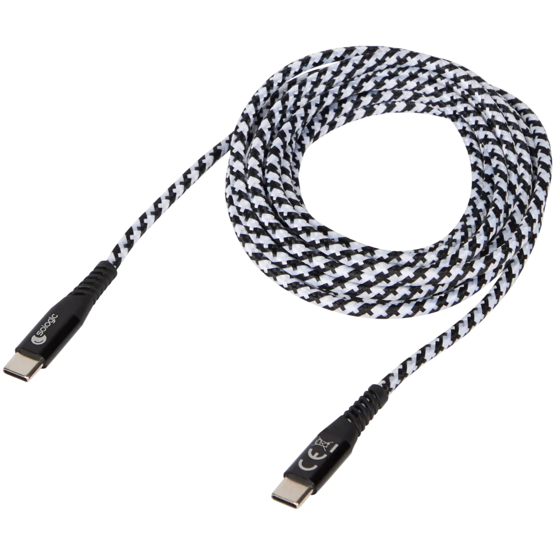 Nabíjecí a datový kabel Sologic USB-C na USB-C
