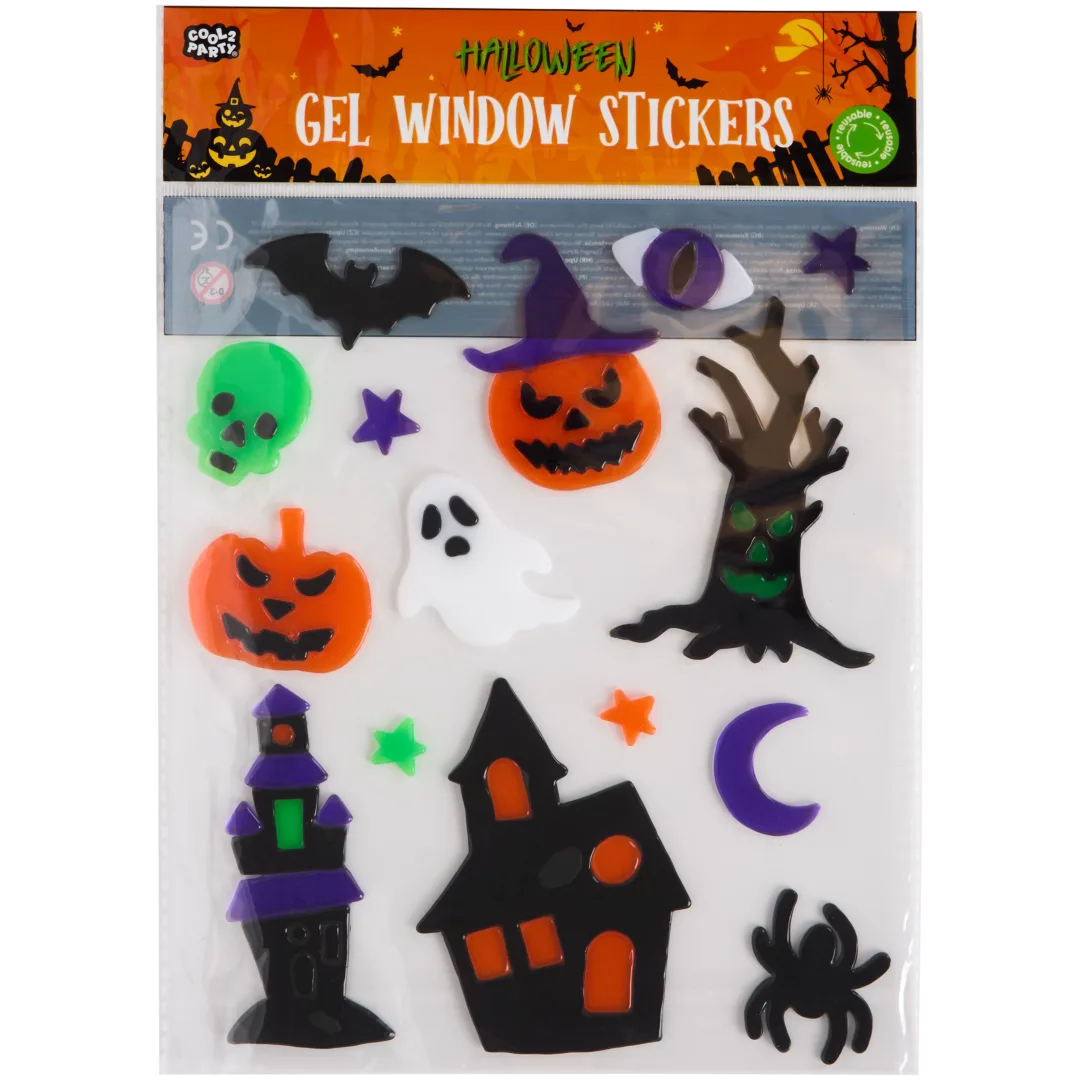 Autocollants gel Halloween 4