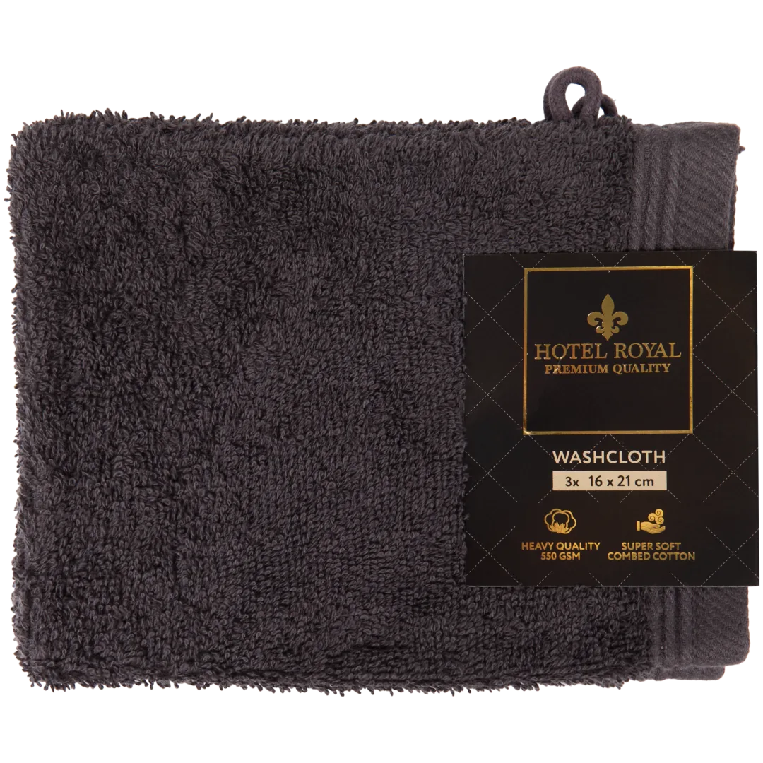 Gants de toilette Hotel Royal Anthracite