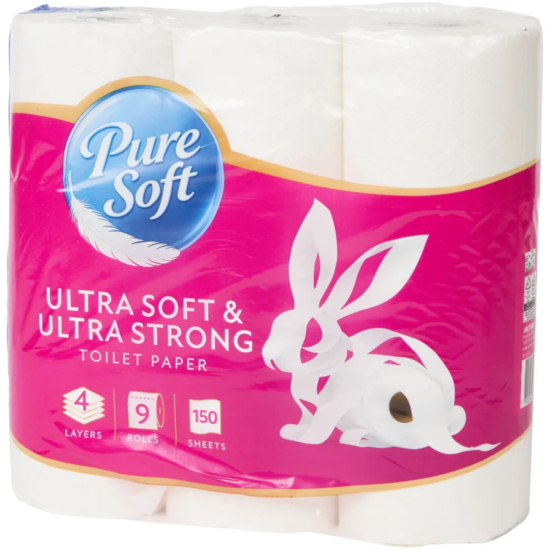 Hârtie igienică Pure Soft Ultramoale și extrarezistentă