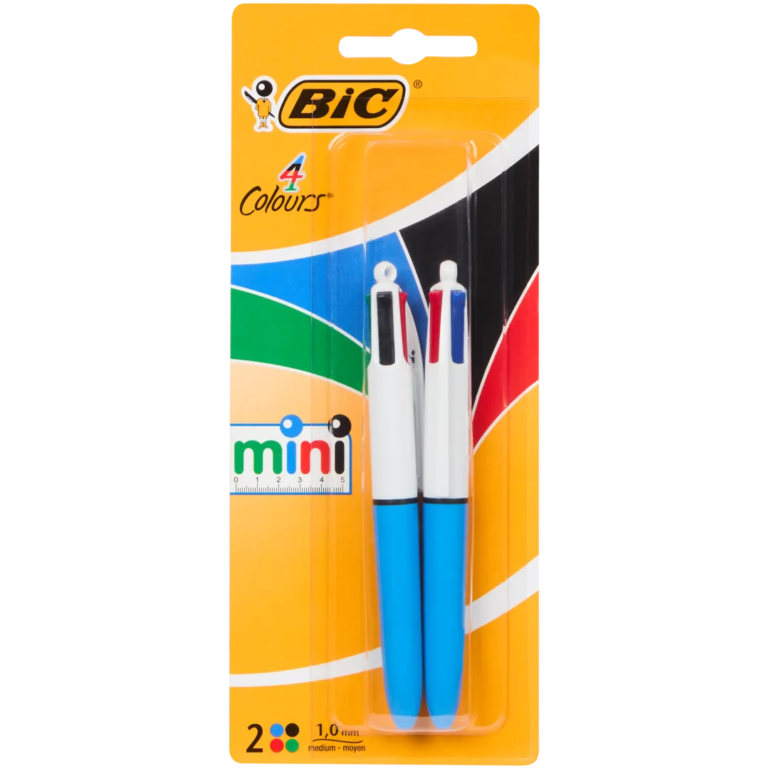 BIC 4-kleurenbalpennen Mini