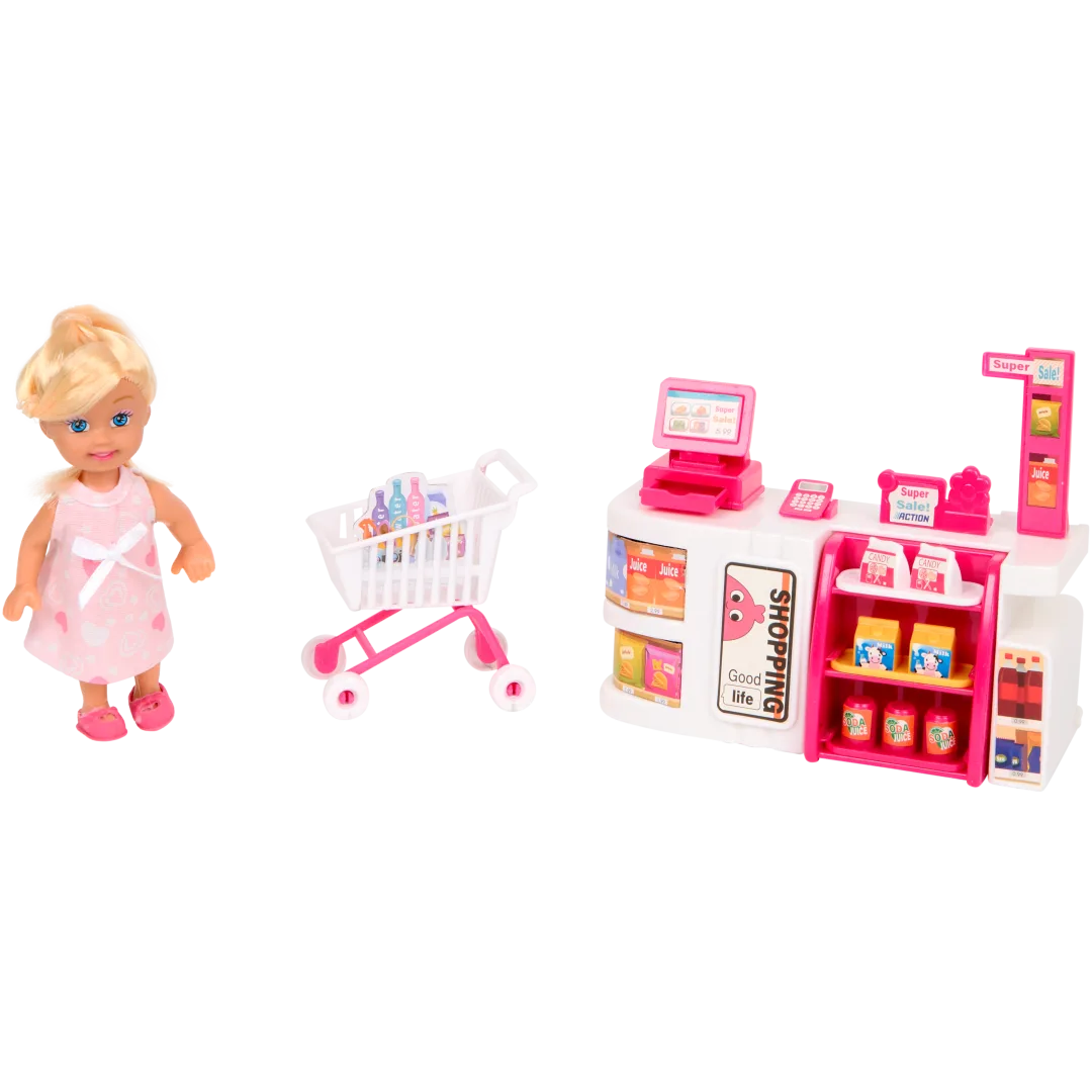 Mini bambola con accessori