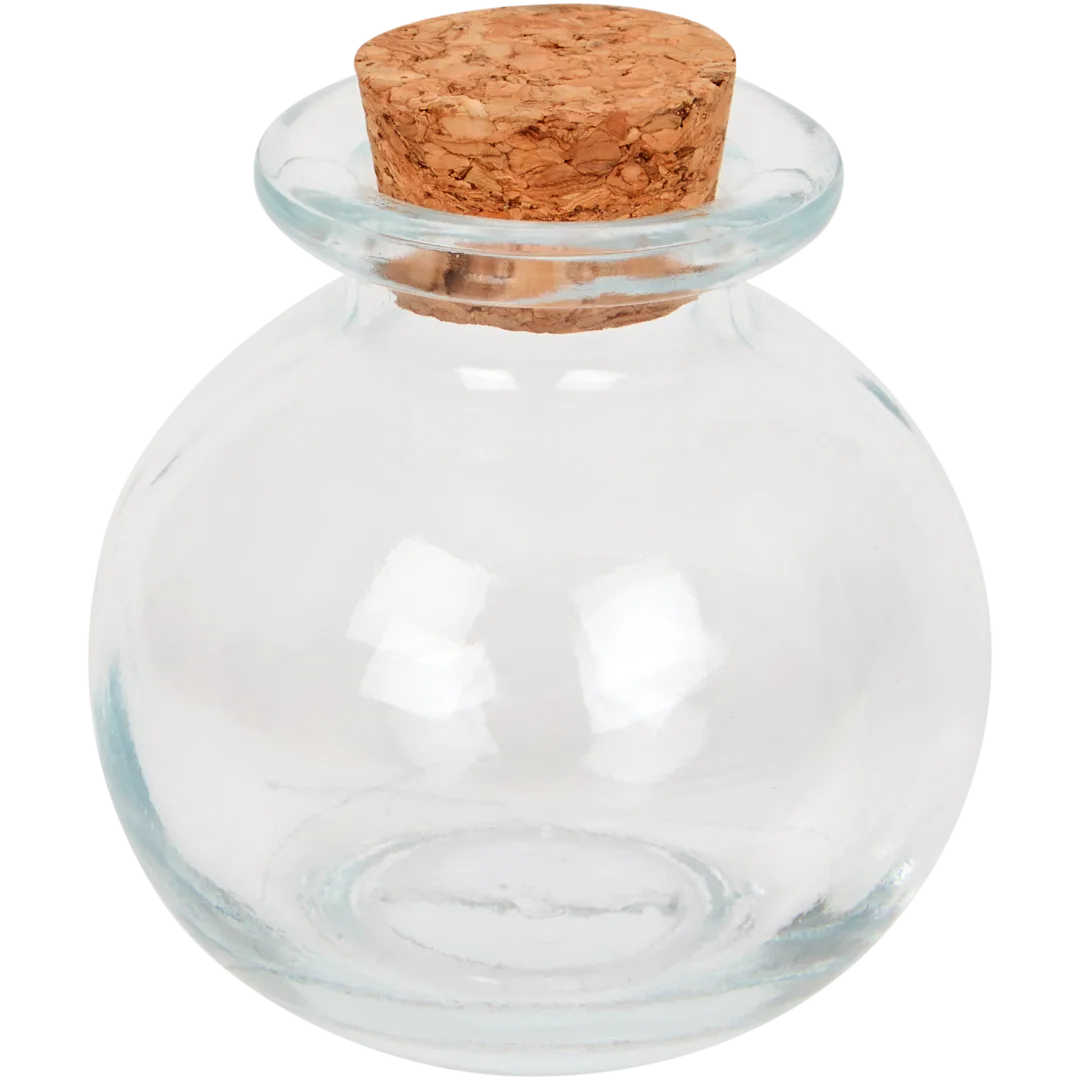 Glazen pot met kurk 5