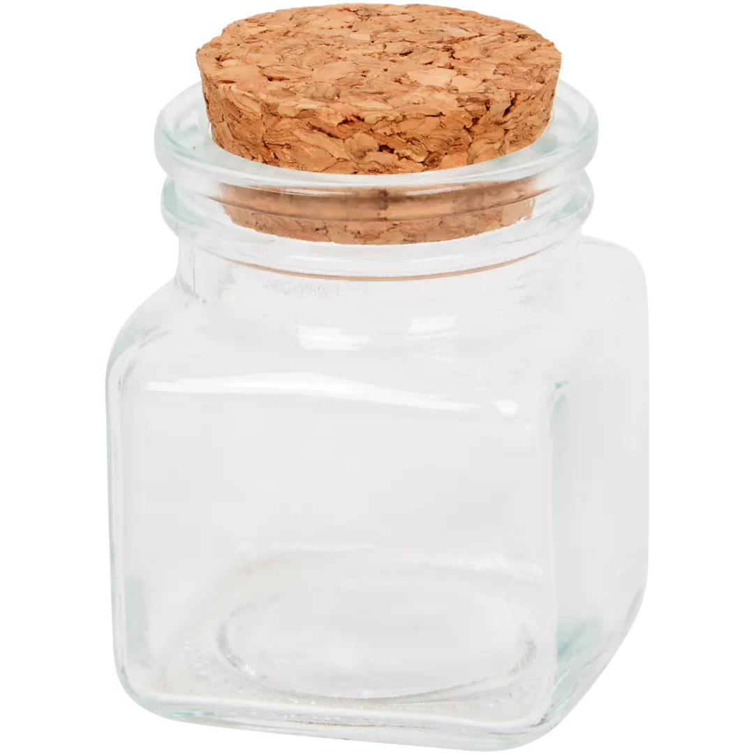 Glazen pot met kurk 4