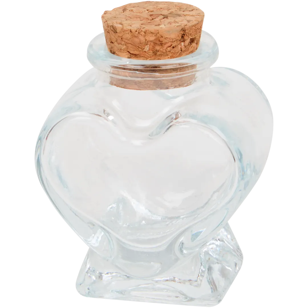 Glazen pot met kurk 3