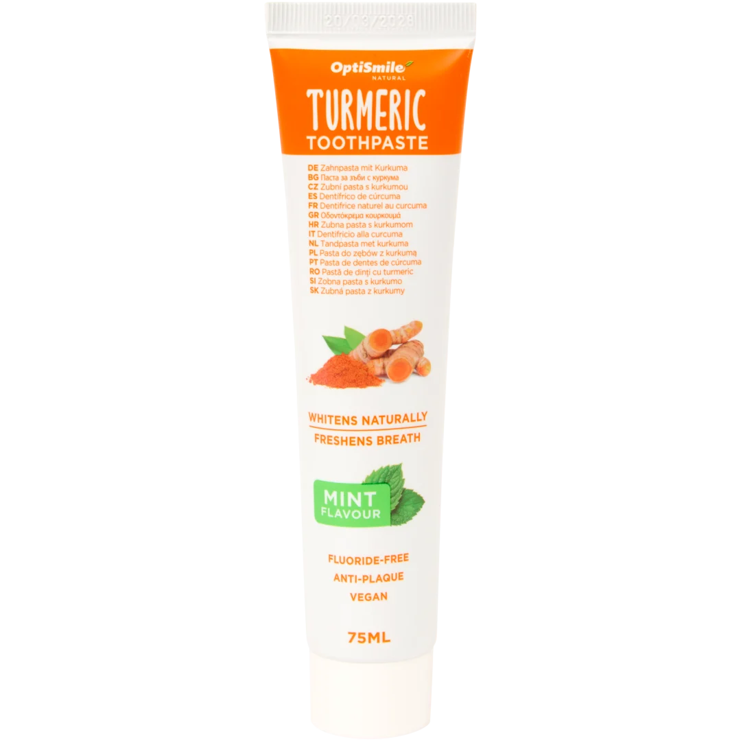 Pasta de dentes natural OptiSmile Curcuma e menta