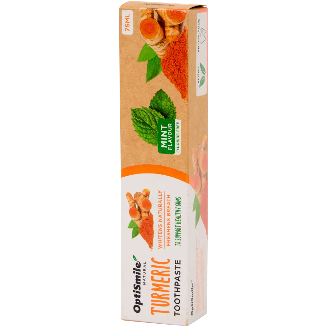 Pasta de dentes natural OptiSmile Curcuma e menta