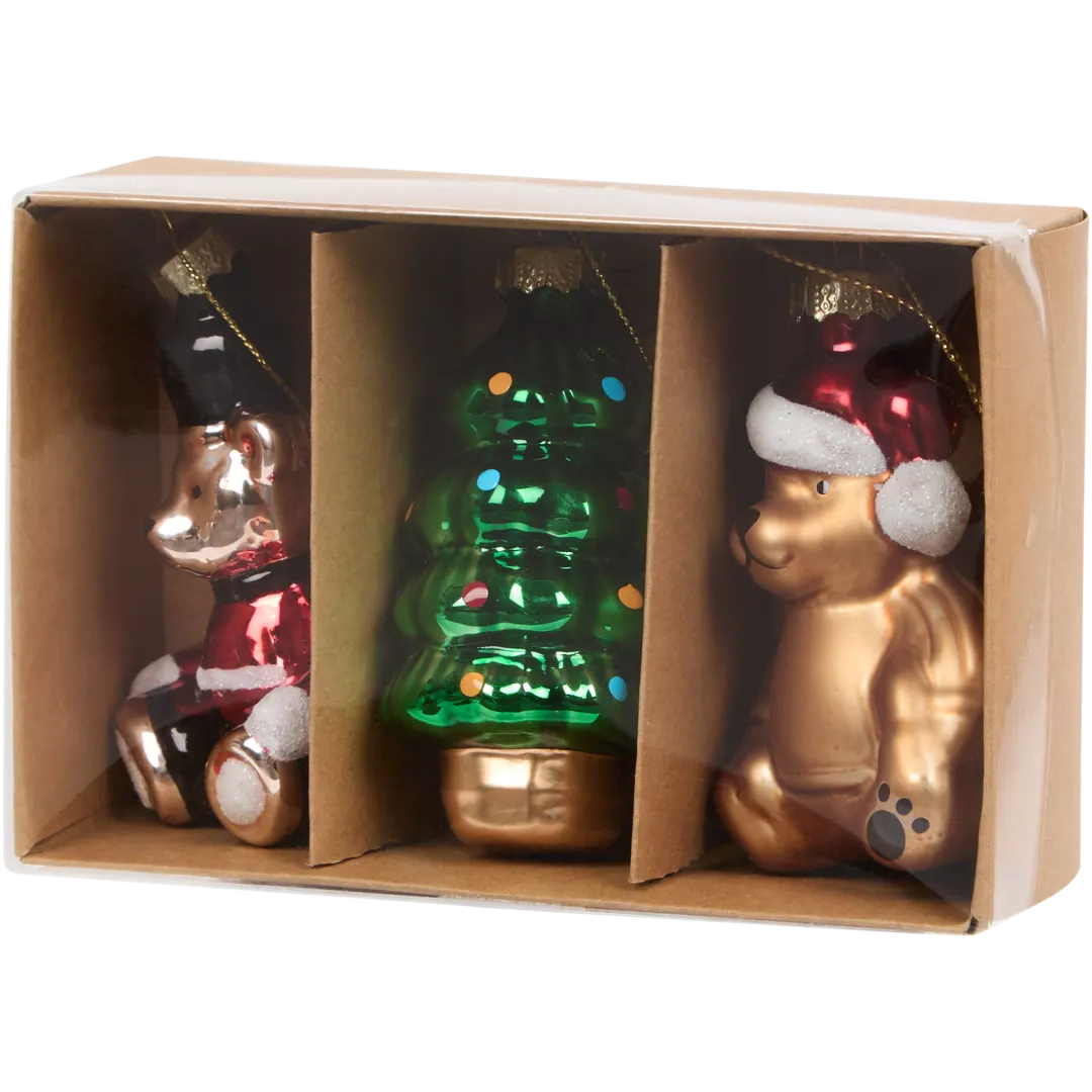 Suspension de Noël en verre