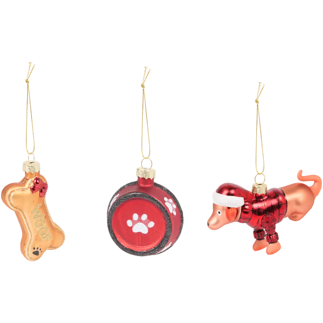 Suspension de Noël en verre