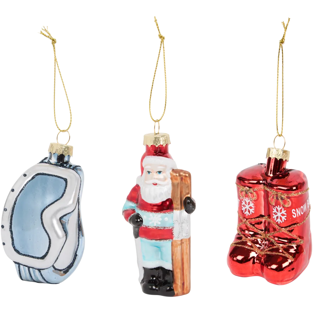 Suspension de Noël en verre