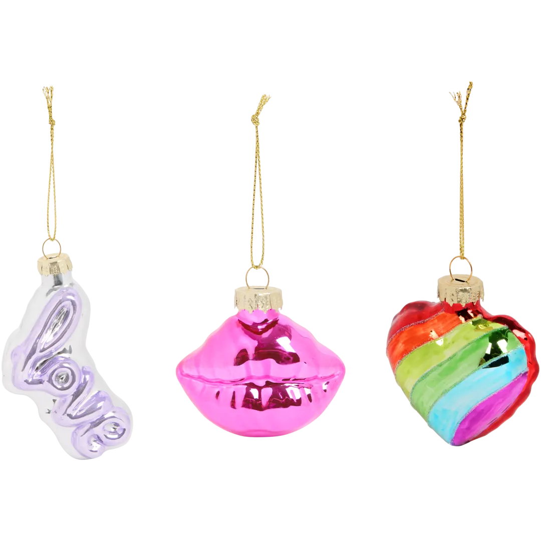 Suspension de Noël en verre