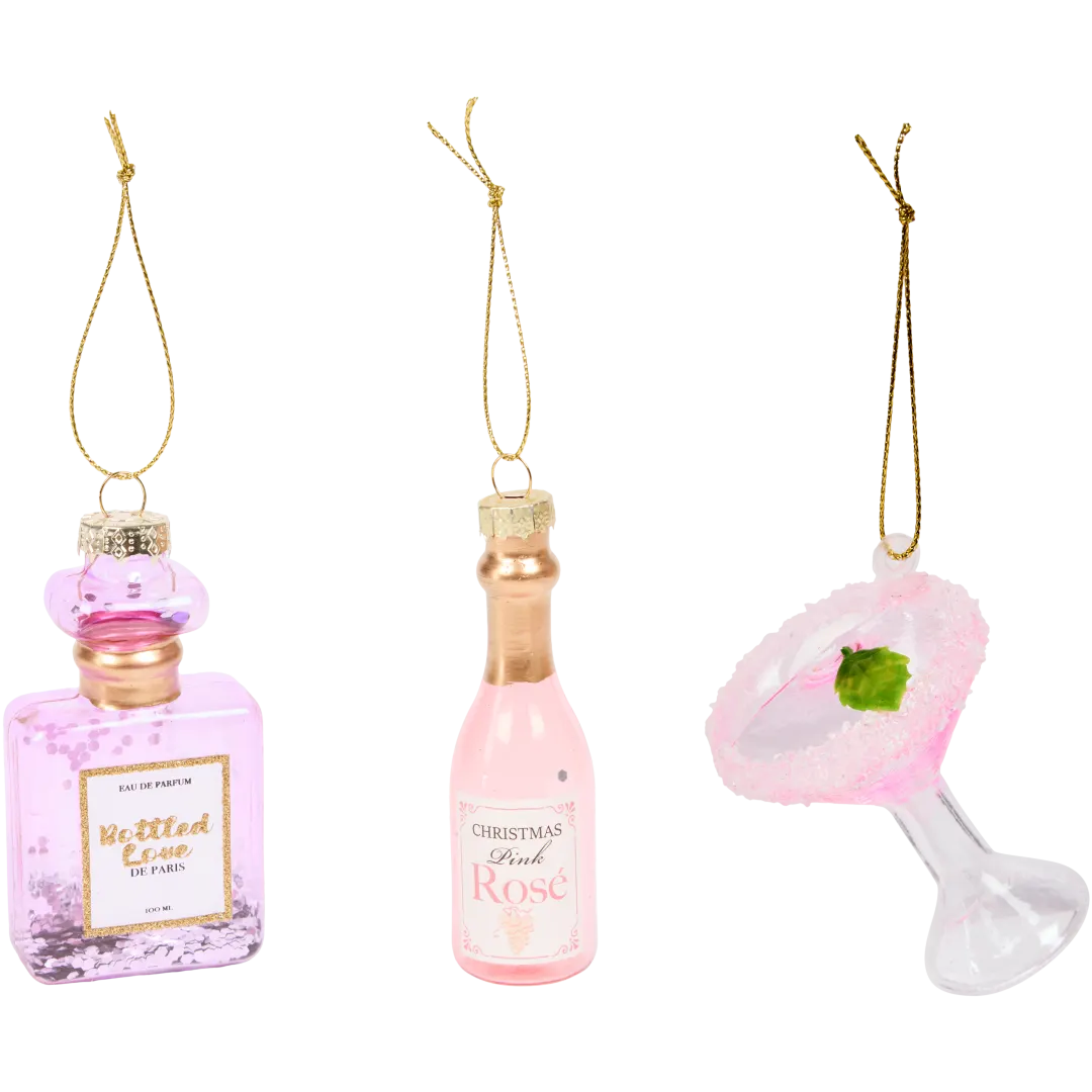 Suspension de Noël en verre