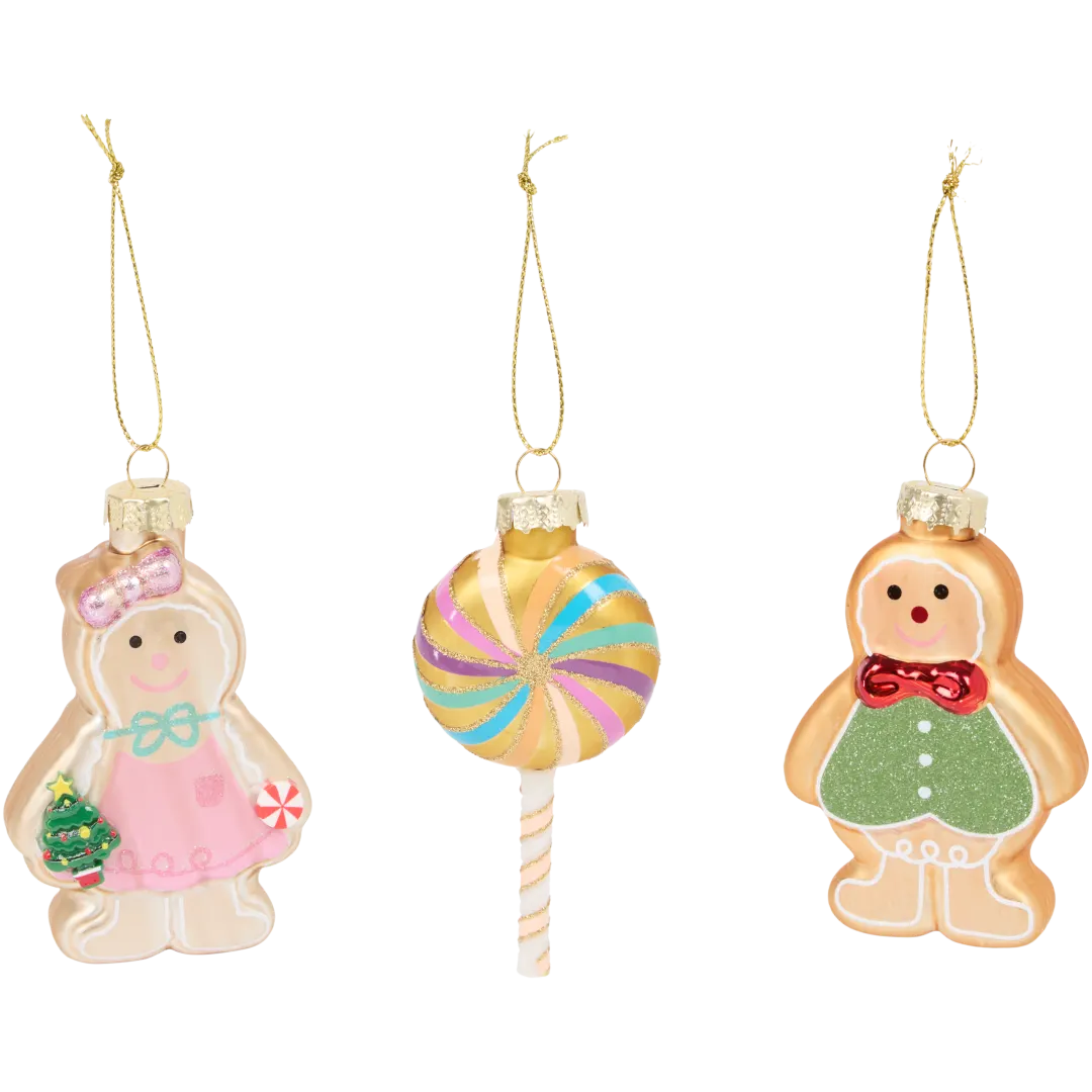 Suspension de Noël en verre