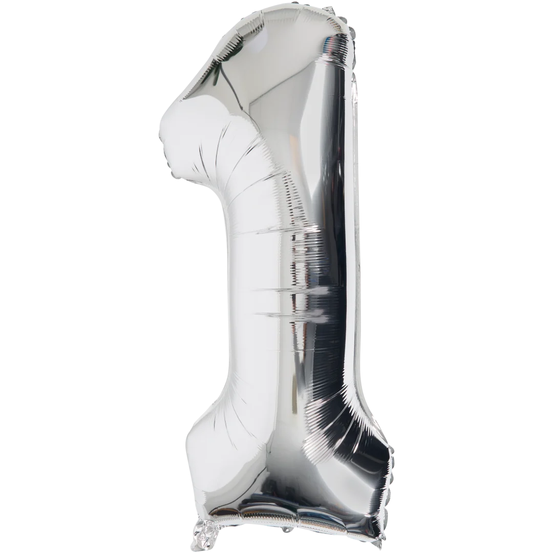 Ballon d'aluminium chiffre 2