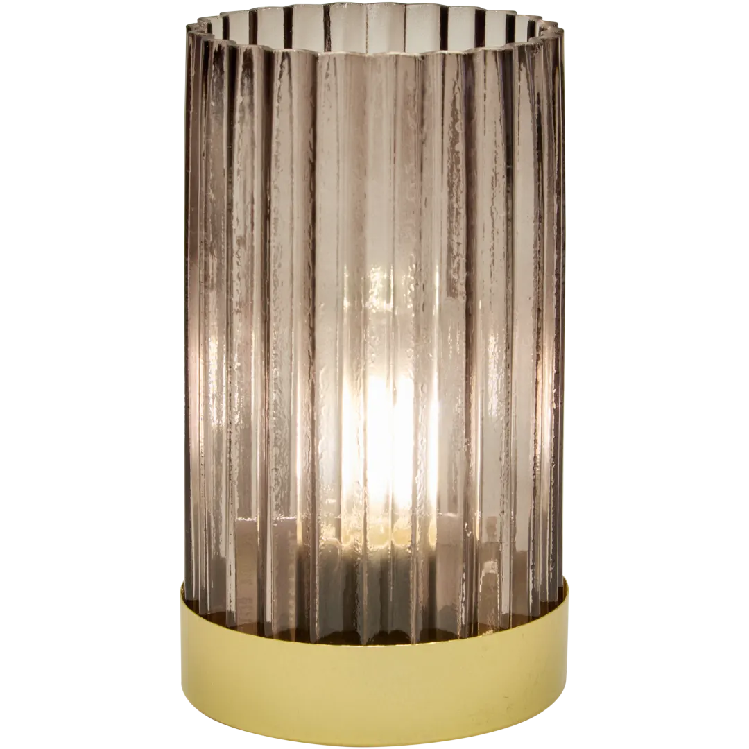 Lampe de table en verre