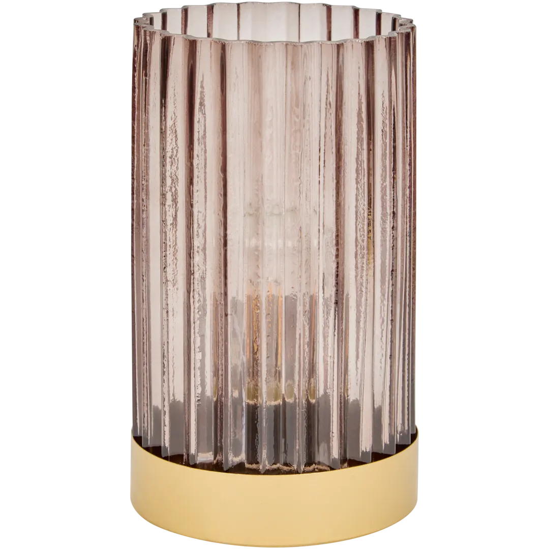 Lampe de table en verre