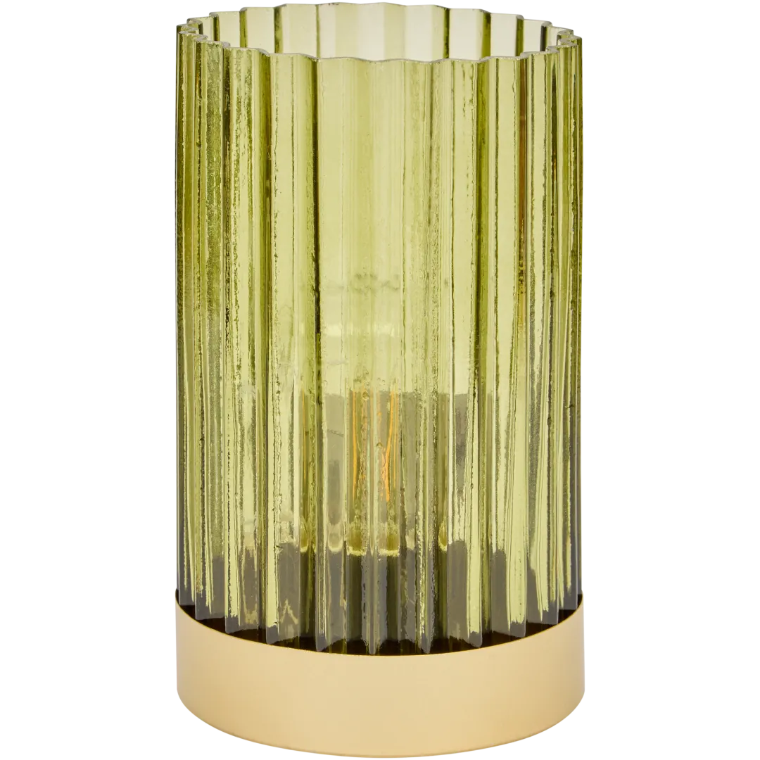 Lampe de table en verre