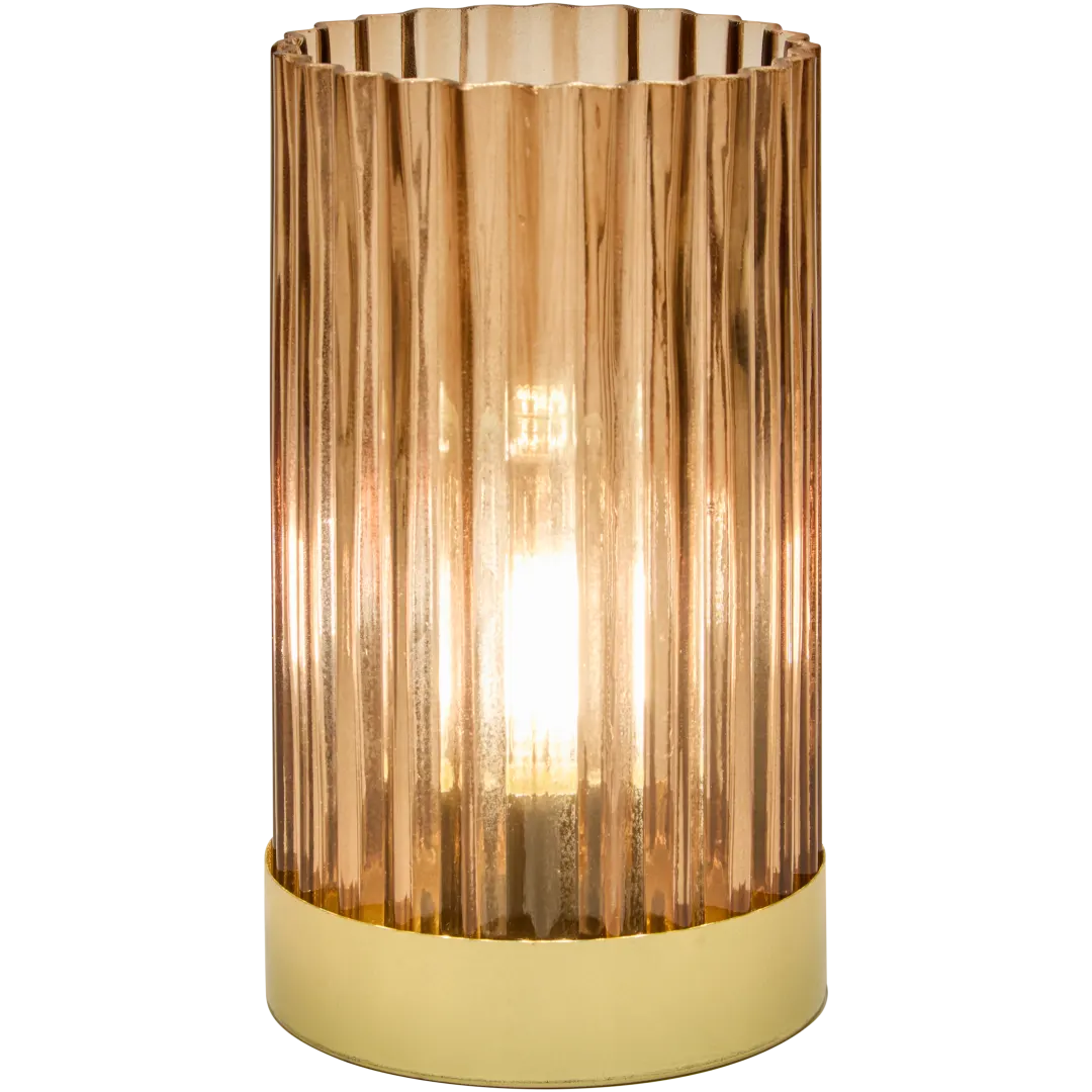 Lampe de table en verre