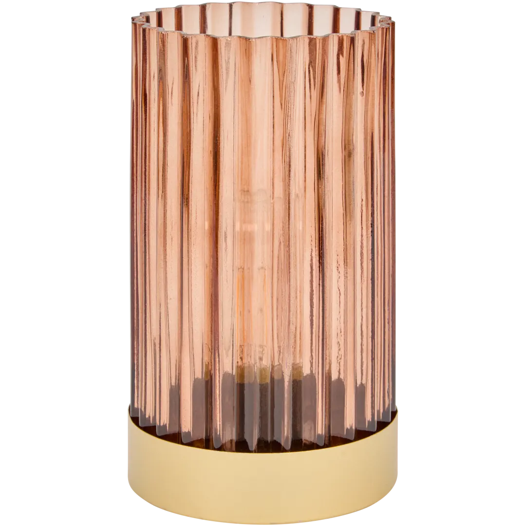 Lampe de table en verre