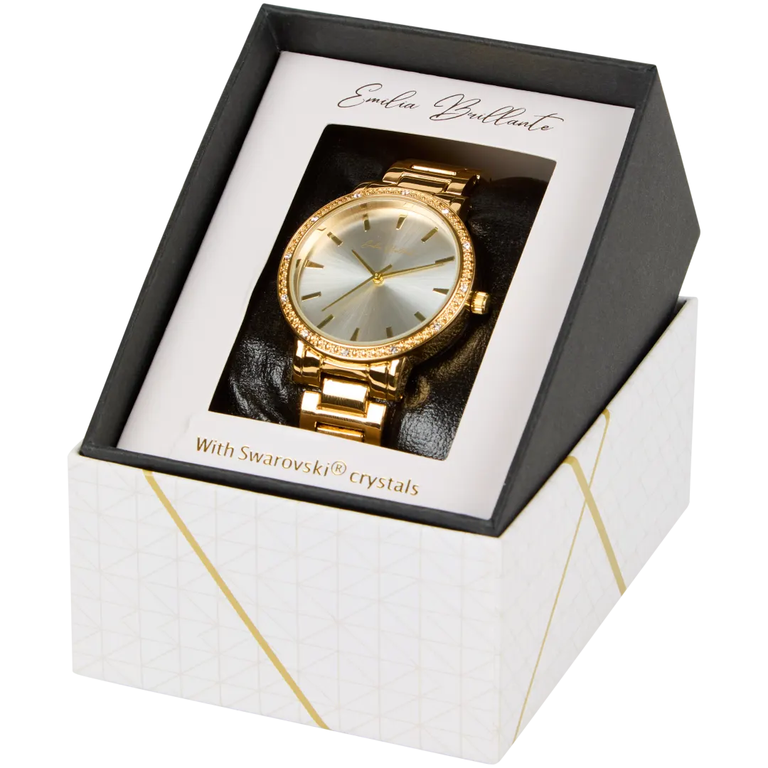 Horloge met Swarovski-kristallen 6