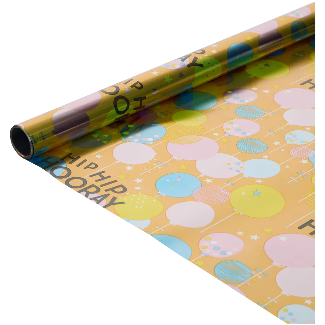 Papier cadeau métallisé