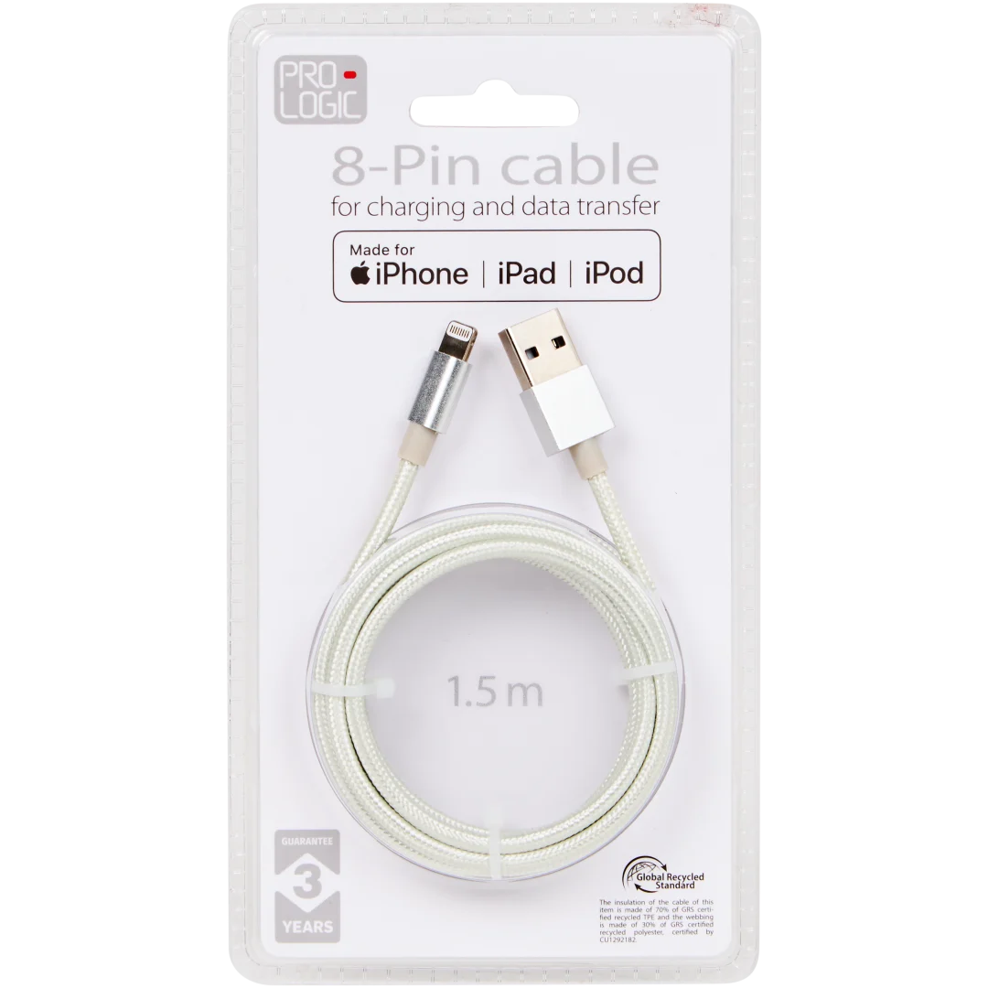 Cabo de carregamento e de dados Prologic 8 pinos