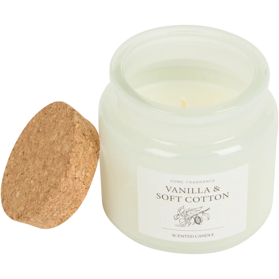 Bougie parfumée avec couvercle en liège 2