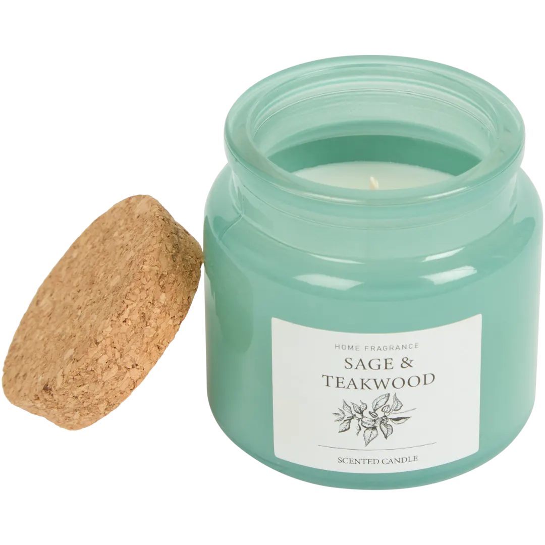 Bougie parfumée avec couvercle en liège 1