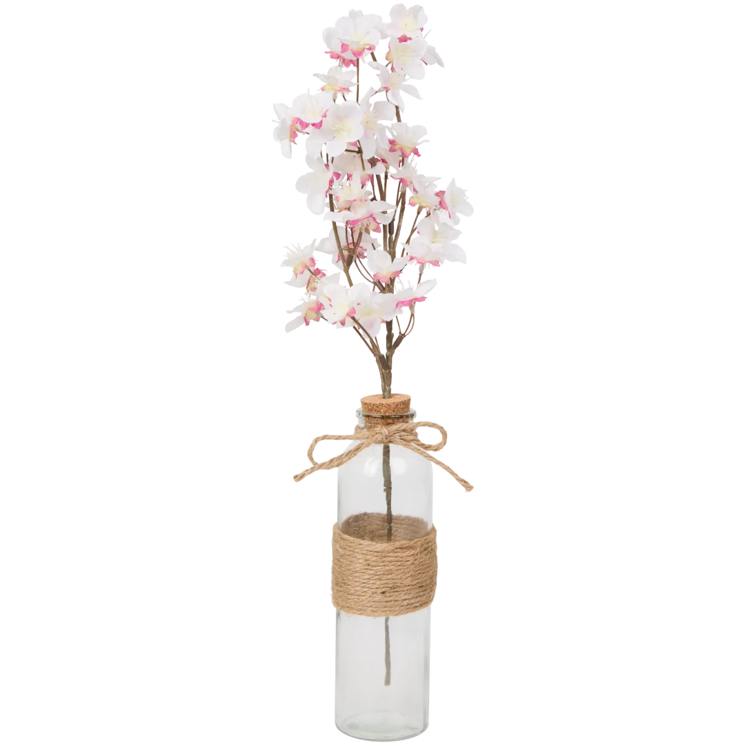 Kunstblumen mit Vase 1