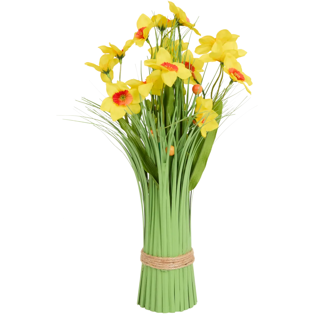 Erba artificiale con fiori e farfalle Home Accents 1