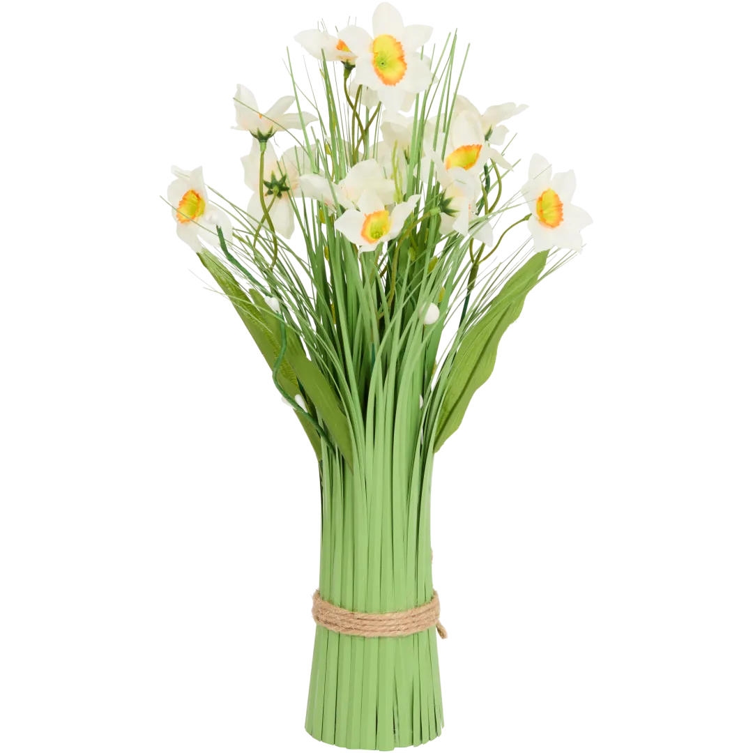 Erba artificiale con fiori e farfalle Home Accents 2