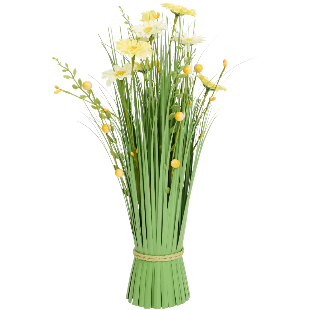 Erba artificiale con fiori e farfalle Home Accents 4